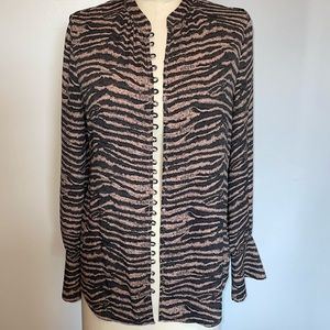 Joie long sleeve blouse with Animal print size S